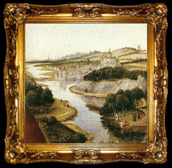 framed  WEYDEN, Rogier van der Braque Family Triptych, ta009-2